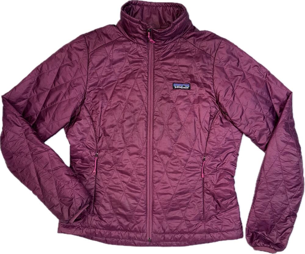 PATAGONIA Nano Puff Jacket Sz Small PrimaLoft Insulated Quilted Purple Coat